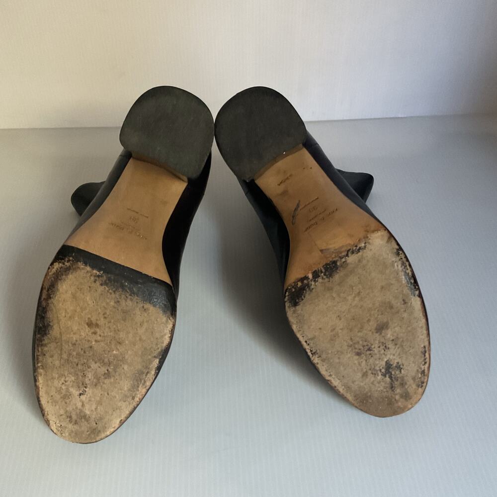 Rag & Bone Black Leather Chelsea Ankle Boots Block Heel Women’s EU 39 / US 8.5 - Picture 11 of 11